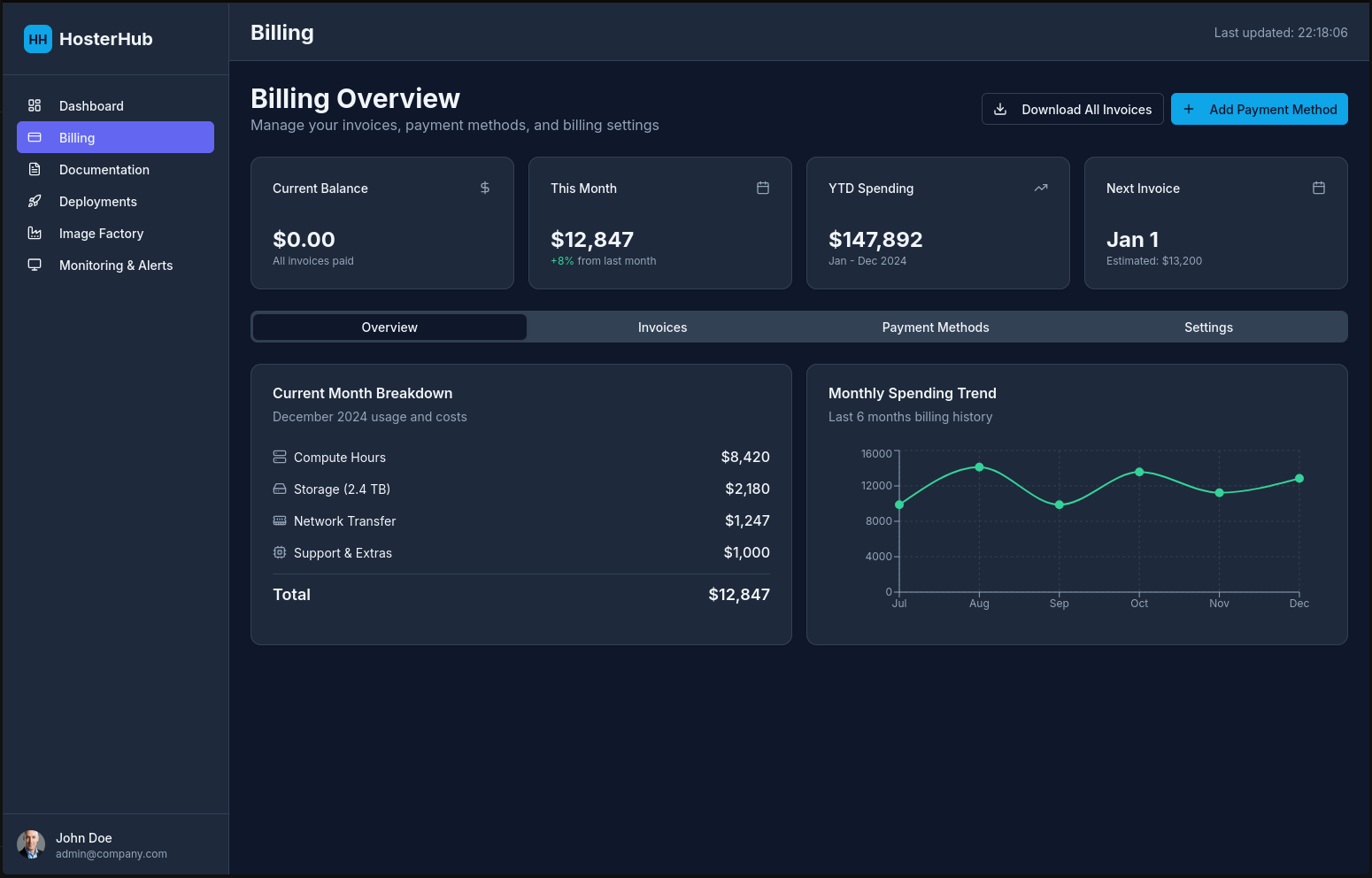 Hoster Cloud Screenshot 3